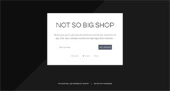 Desktop Screenshot of notsobigshop.com
